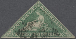 O Cap Of Good Hope: 1863, De La Rue-Druck Von Perkins-Platten, 1 Sh. Smaragdgrün, - Kap Der Guten Hoffnung (1853-1904)