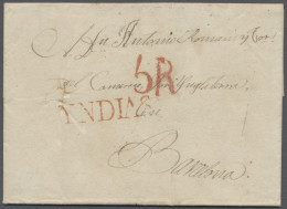 Cover Brazil -  Pre Adhesives  / Stampless Covers: 1825, EL From Rio De Janeiro To Bar - Prefilatelia