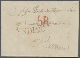 Cover Brazil -  Pre Adhesives  / Stampless Covers: 1825, EL From Rio De Janeiro To Bar - Prephilately