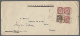Cover Canada: 1899, OHMS Envelope Bearing QV 3c. Carmine X3 Plus 6c Brown (SG 159) Add - Briefe U. Dokumente