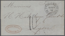 Cover Mexico - Pre Adhesives  / Stampless Covers: 1870, May 12, EL From VERA CRUZ To L - México