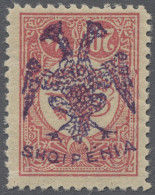 ** Albania: 1913, 20p Rose Unmounted Mint, One Short Perf At Bottom Left Otherwise - Albanië