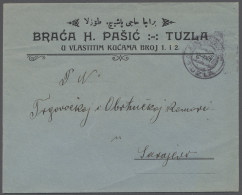 Cover Bosnia + Herzegovina: 1917, österreichische Freimarke 15 Heller Schwärzlichrosar - Bosnia And Herzegovina