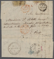 Cover Greece - Specialities: DISINFECTED MAIL: 1842, EL Originating From Athens (small - Other & Unclassified