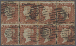 O Great Britain: 1854, Königin Victoria Gezähnt 16, 1 Penny Rotbraun Im Waagerecht - Usados