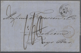 Cover Italian States - Papal State: 1865, Unfrankierter Faltbrief Mit Zweikreisstempel - Etats Pontificaux