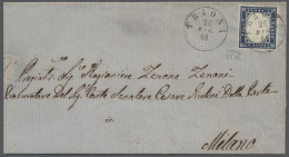 Cover Italian States - Sardinia: 1861, Viktor Emanuel II., Ausgabe 1855-1863, 20 Cmi. - Sardinia