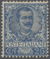 * Italy: 1901, Floreale, Viktor Emanuel III., 25 C. Hellblau, Sauber Ungebraucht M - Neufs