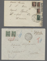 Cover Italy: 1944-1945, Kleine Partie Aus Zehn Interessanten Belegen, Davon Sieben Aus - Storia Postale