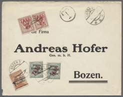 Cover Italy - Trentino: 1919, Brief Mit Stempel "KARDAUN", Der Unfrankiert Nach Bozen - Trente