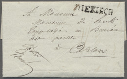 Cover Luxembourg -  Pre Adhesives  / Stampless Covers: 1832, DIEKIRCH, Einzeiler 34 X - ...-1852 Prephilately