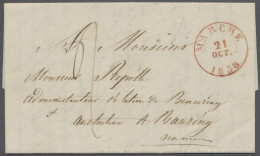 Cover Luxembourg -  Pre Adhesives  / Stampless Covers: 1833/1838, MARCHE, Zwei Briefe - ...-1852 Voorfilatelie