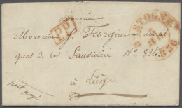 Luxembourg -  Pre Adhesives  / Stampless Covers: 1836, BASTOGNE, Roter Zweikreis - ...-1852 Prephilately