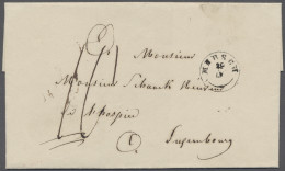 Cover Luxembourg -  Pre Adhesives  / Stampless Covers: 1845/1851, MERSCH, Zwei Briefe, - ...-1852 Voorfilatelie