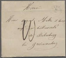 Cover Luxembourg -  Pre Adhesives  / Stampless Covers: 1845/1849, REMICH, Zwei Briefe, - ...-1852 Vorphilatelie