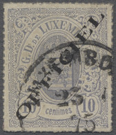 O Luxembourg - Service Stamps: 1875, Freimarken Mit Aufdruck "OFFICIEL" In Breiter - Dienst