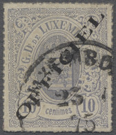 O Luxembourg - Service Stamps: 1875, Freimarken Mit Aufdruck "OFFICIEL" In Breiter - Service