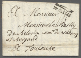 Cover Malta -  Pre Adhesives  / Stampless Covers: 1770, EL Showing The Extremely Scarc - Malta