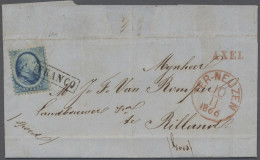 Cover Netherlands: 1865-66, Vier Saubere Briefe Jeweils Mit 5c Frankiert, Dabei 1x Ste - Lettres & Documents