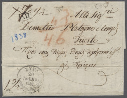 Brf. Österreich - Vorphilatelie: 1838, Komplettes Cholerasiegel Von Triest Auf Brief - ...-1850 Prephilately