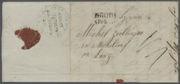 Brf. Österreich - Vorphilatelie: 1838, 15.1., K.K.CONTUMAZAMT ZU BRODY/GEREINIGT VON/ - ...-1850 Prephilately