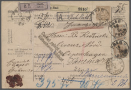 Brf./Paar Österreich: 1890, "Franz Joseph" 30 Kreuzer Dunkelorangebraun/schwarz Im Senkrec - Cartas & Documentos