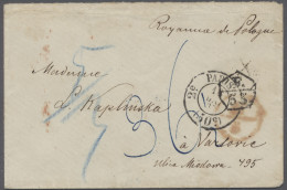 Cover Poland -  Pre Adhesives  / Stampless Covers: 1865, Damenbrief Aus Paris Nach War - ...-1860 Vorphilatelie