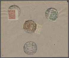 Cover Russia: 1918, Stempelmarken Als Freimarken Verwendet, Zarenkrone, 20 Kop. Brauno - Covers & Documents