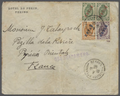 Cover Russian Post In China: 1900, May 29, Letter Originating From PEKING Bearing Over - Cina