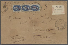 Cover Russian Post In China: 1903, Registered Letter From PEKING To France Bearing 10k - China