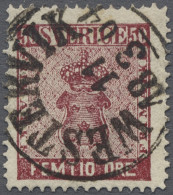 O Sweden: 1858, 50 Oere, 10 Choice Copies Showing Different Colour Shades And Near - Gebraucht