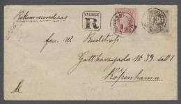 Cover Sweden: 1880, Recobrief Mit Atrrakt. Mischfrankatur 30 Öre Ziffer Mit 10 Öre Osk - Briefe U. Dokumente