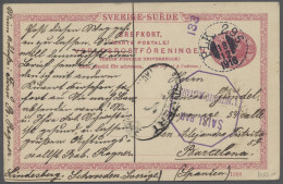 GA/o Sweden - Postal Stationery: 1916, Dec 18, 10oere Card With Railway Cancellation - Entiers Postaux