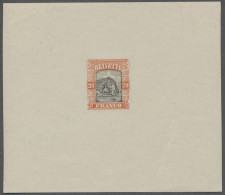 * Schweiz: 1895, "Tellskapelle", 20 Rp. Einzelabzug Zinnober/schwarz Auf Kleinem G - Unused Stamps