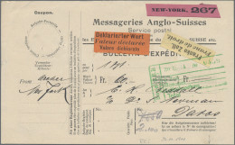 Brf. Schweiz - Besonderheiten: 1911, "Messageries Anglo-Suisses / Service Postal", We - Andere & Zonder Classificatie