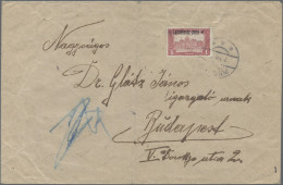 Cover West Hungary: 1921, "Lajtabansag-Posta" On Parliament 1kr., Single Franking On C - Otros