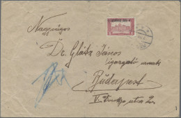 Cover West Hungary: 1921, "Lajtabansag-Posta" On Parliament 1kr., Single Franking On C - Autres
