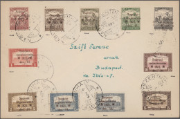 Cover/CTO West Hungary: 1921, "Soproni / Nepszavazas / 1921. / Dec. 14." Overprints, 10f.- - Otros