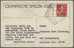 PPC Thematics: Olympic Games: 1928, AMSTERDAM, Vier Bildkarten Des Verlags Weenenk & - Altri & Non Classificati