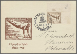 Cover Thematics: Olympic Games: BERLIN 1936, Acht Verschiedene Bildkarten Bzw. Karten - Other & Unclassified