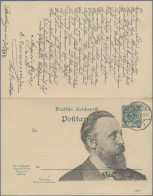 GA Thematics:  UPU / United Postal Union: 1892, Dt.Reich-Doppelkarte 5 Pfg.+5 Pfg. - U.P.U.