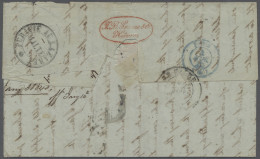 Brf. Transatlantikmail: DESINFIZIERTE POST: 1842, Brief Aus Constantinopel (Dkr. Des - Andere-Europa