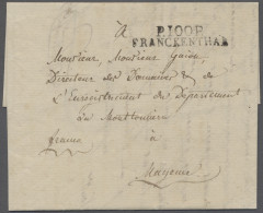 Brf. Bayern - Vorphilatelie: 1805, P100P/FRANCKENTHAL, Kab.Abschlag Auf Brief Aus Opp - [Voorlopers