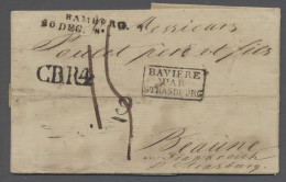 Brf. Bayern - Vorphilatelie: 1831, Cholerabeleg, Brief Von BAMBERG Nach Beaune In Fra - Precursores