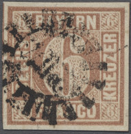 O Bayern - Marken Und Briefe: 1849, Freimarke 6 Kr. Lebhaftrötlichbraun Von Der Pl - Otros & Sin Clasificación