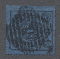 O Braunschweig - Marken Und Briefe: 1864, Freimarke 2 Sgr. Schwarz Auf Dunkelblau - Braunschweig