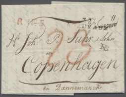 Brf. Hamburg - Kaiserliches Reichspostamt: 1806, "HB" Auf Brief Von Bordeaux (Départe - Hambourg