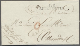 Brf. Hamburg - Postamt Ritzebüttel: 1812, Französischer L2-Departement-Stempel "128 R - Hambourg