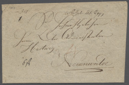 Brf. Hamburg - Postamt Ritzebüttel: 1819 (ca.), Handschriftlicher Aufgabevermerk "de - Hambourg