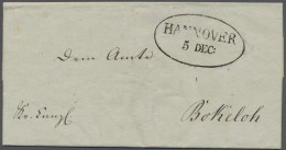 Brf. Hannover - Vorphilatelie: HANNOVER; 1817, Großer Ovalstempel "HANNOVER 5 DEC:" A - Vorphilatelie